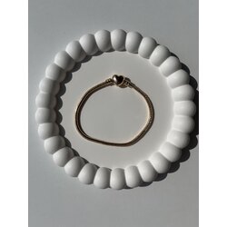 Pandora bileklik kalpli gold