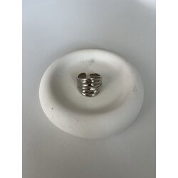 Wawe çelik yüzük silver