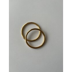 Ring çelik bileklik gold