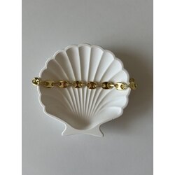 Taşlı vintage vip künye gold