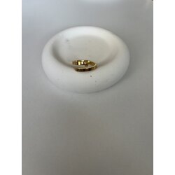 Çivi model çelik yüzük gold