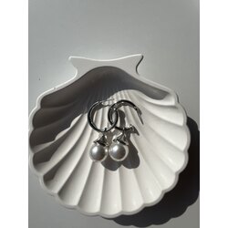 Sallantılı inci küpe silver