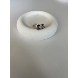 Çivi model çelik yüzük silver