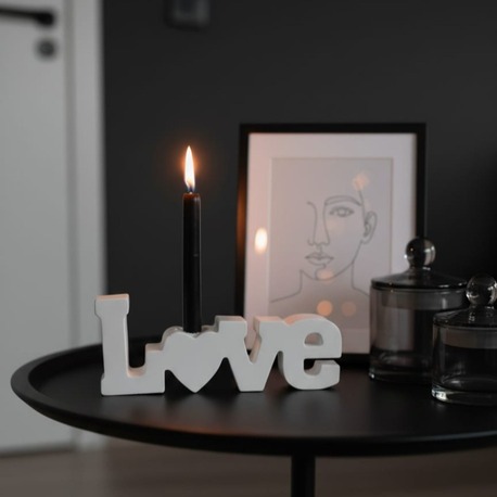 Love Yazılı Mumluk
