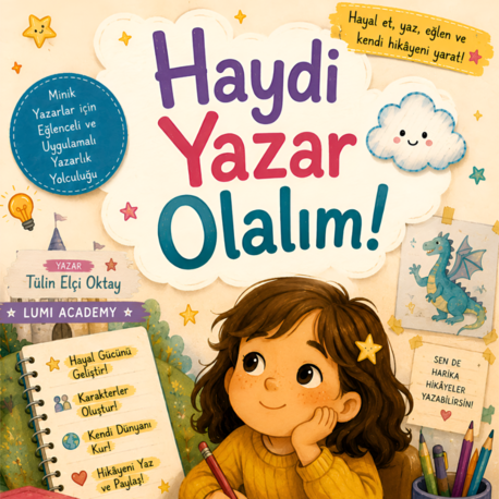 Haydi Yazar Olalım | İnteraktif çocuk kitabı |Tülin Elçi Oktay
