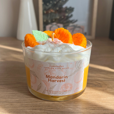 Kremalı Mandalina Mum