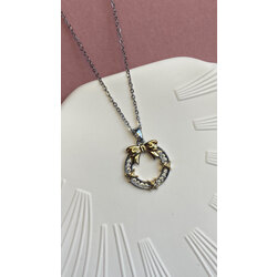 tiffany xox bow kolye