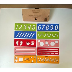Eğitici Ahşap Çizgi Çalışmaları 10'lu Set