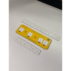 Ahşap Toplama İşlemi Toplamayı Öğreniyorum Puzzle Renk Sarı