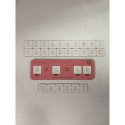 Ahşap Çarpma İşlemi Çarpmayı Öğreniyorum Puzzle Renk Pembe