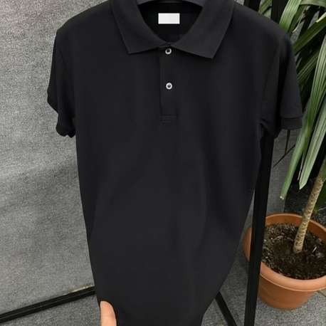Siyah Poloyaka T-shirt 