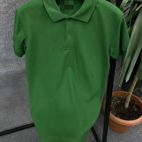 Koyu Yeşil Poloyaka T-shirt 