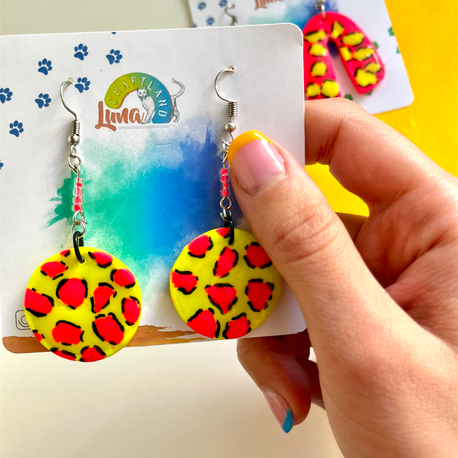 Neon Earring Yellow based