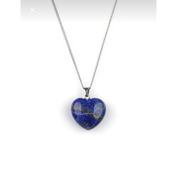 Lapis Lazuli kalp kolye