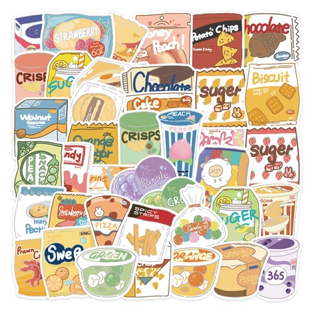 40 Desen orijinal karikatür atıştırmalık Su Geçirmez Stickers
