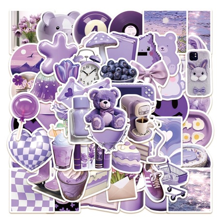 56 Desen Mor İns Tarzı Su Geçirmez Stickers