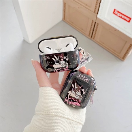 Kuromi Karakterli Airpods Kılıf + Keychain