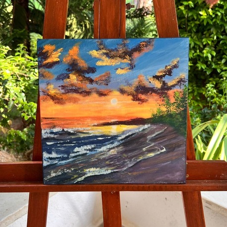 WHISPER - Tuval üzeri akrilik boya / 30x30 cm