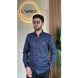 Lacoste Slim Fit Lacivert Gömlek