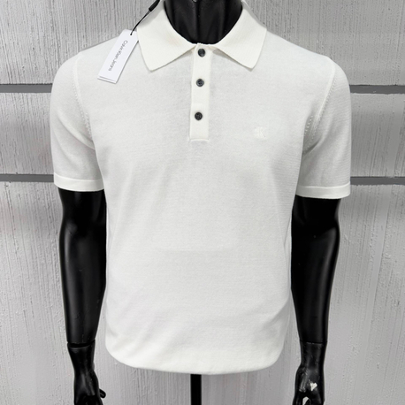 Calvin Klein Triko Beyaz Polo Yaka Regular Fit T-Shirt