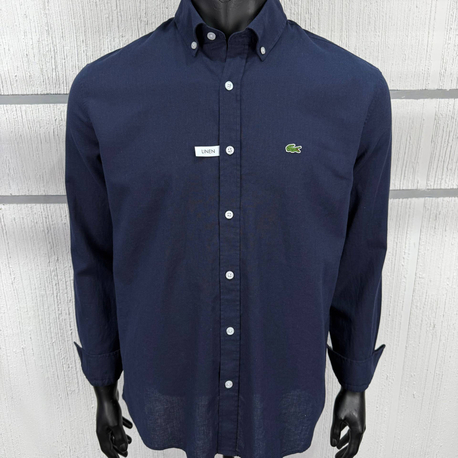Lacoste Lacivert Keten Regular Gömlek
