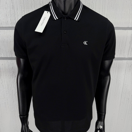 Calvin Klein Siyah Polo Yaka Regular Fit T-Shirt