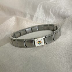 Çelik FB Charmlı Unisex Bileklik