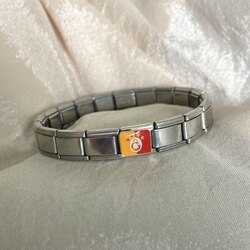 Çelik GS Charmlı Unisex Bileklik