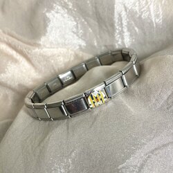 Çelik FB Charmlı Unisex Bileklik