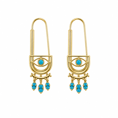 Azure Eye Küpe - Gold