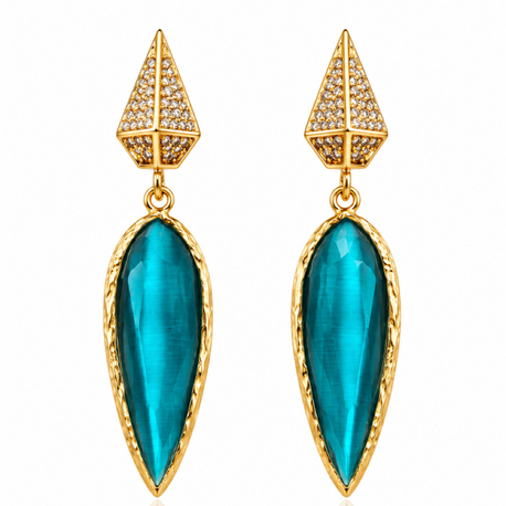 Turquoise Eclipse Küpe
