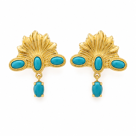 Turquoise Dynasty Küpe