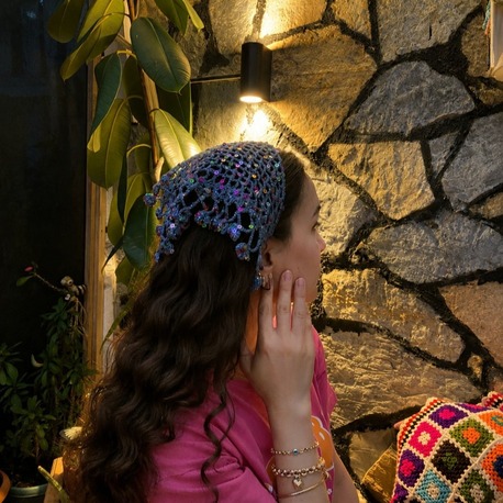 Crochet Bandana Mavi
