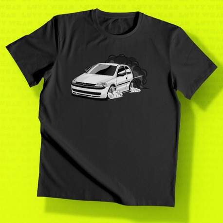 Opel Corsa 1.7 Siyah Unisex Tişört - Asfalt Kültürü Serisi