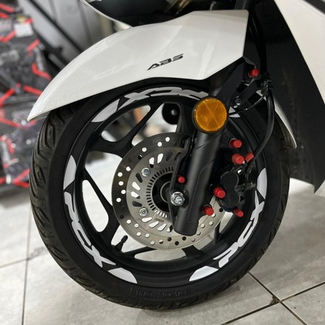 HONDA PCX JANT ŞERİDİ BEYAZ (ORACAL)
