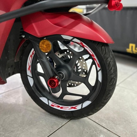 HONDA PCX JANT ŞERİDİ BEYAZ KIRMIZI (ORACAL)
