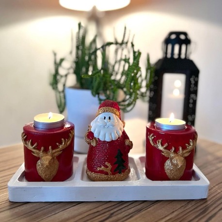 Santa Claus Candle Holder