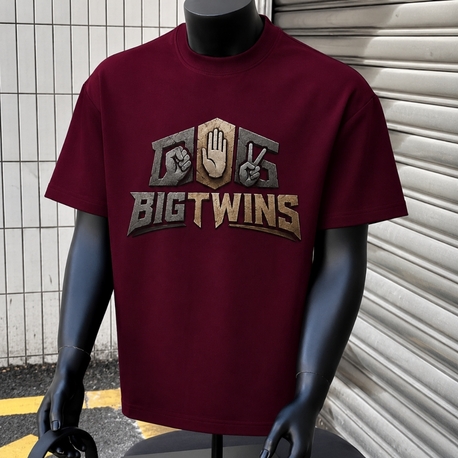 Big twins Bordo T-Shirt