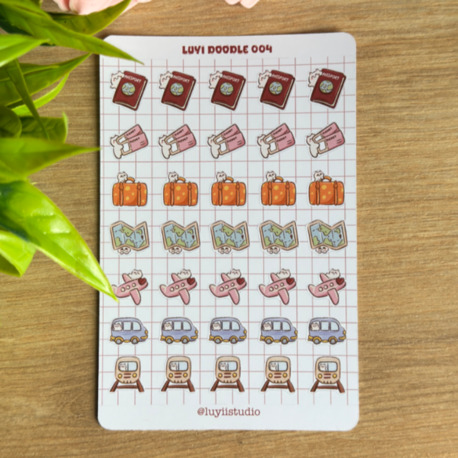 Luyi Doodle004 sticker sheet | Luyi Studio