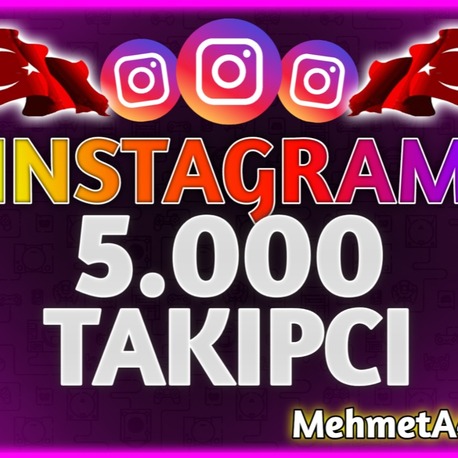 ☆ Garantili +5.000 Türk Takipçi