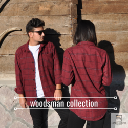 MACK WEAR Unisex Bordo Renk Pamuklu Oduncu Gömlek WOODSMAN364128