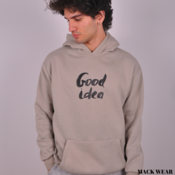 MACK WEAR Unısex Lacivert Pamuklu Kalın Miami Hoodie MACK95306