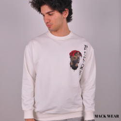 MACK WEAR Tupac Baskılı Oversize Sweatshirth MACK95349