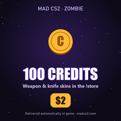 MAD CS2 - 100 Credits ($2)