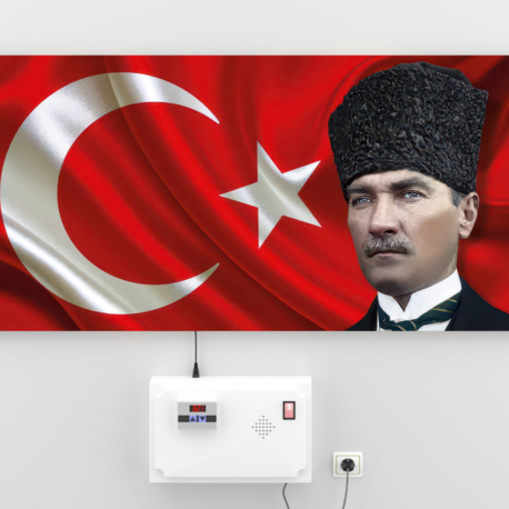 IsıTablosu-AtaturkKalpakli-Tablo Görünümlü Tasarruflu Elektrikli Isıtıcı(Max.300wTüketim)