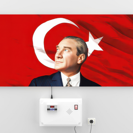 Isı Tablosu -Ataturk1-AKT-1 Tablo Görünümlü Tasarruflu Elektrikli Isıtıcı(Max.300w Tüketim)