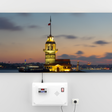  Isı Tablosu - Kız Kulesi -AKT-1 Tablo Görünümlü Tasarruflu Elektrikli Isıtıcı