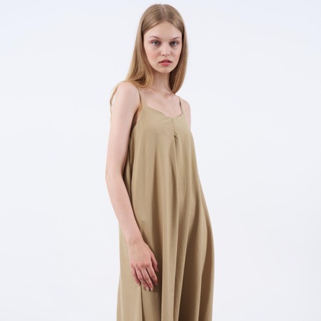 ASKILI ELBİSE CAMEL