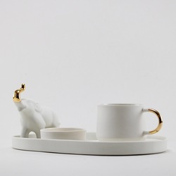 Pure White Elephant Türk Kahvesi / Espresso Seti