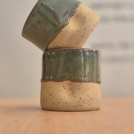 Stoneware Yeşil Bardak 